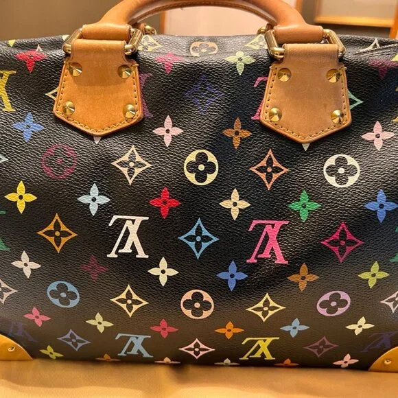 Authentic Louis Vuitton Multi Color Speedy 30 - Picture 13 of 15